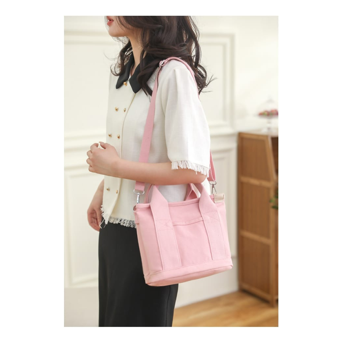 Bolso Tote Bag Cartera Pequeña Asas De Tela Gran Capacidad - Imagen 13
