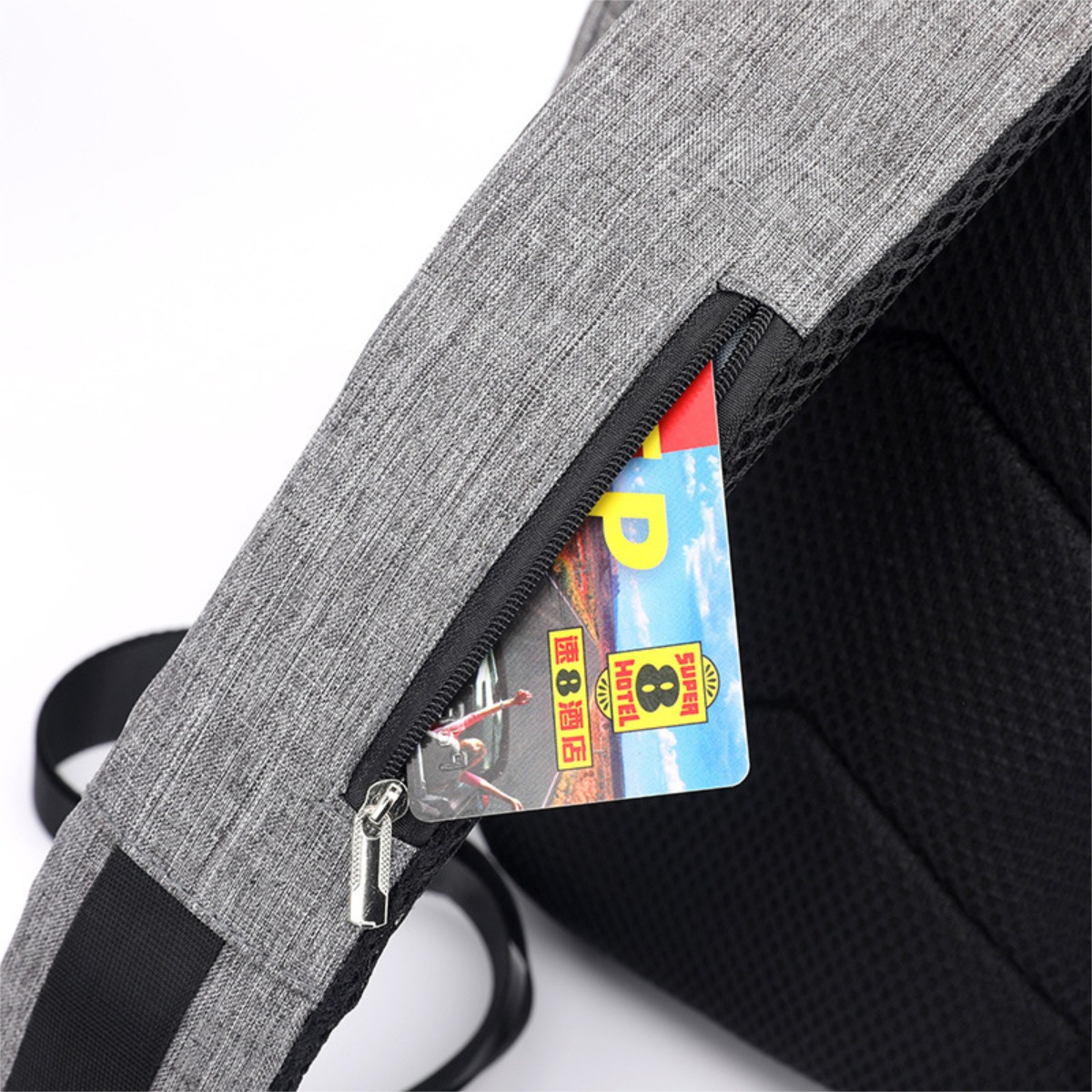 Morral Mochila Antirrobo Cable Usb P/power Bank Anti Robo - Imagen 3