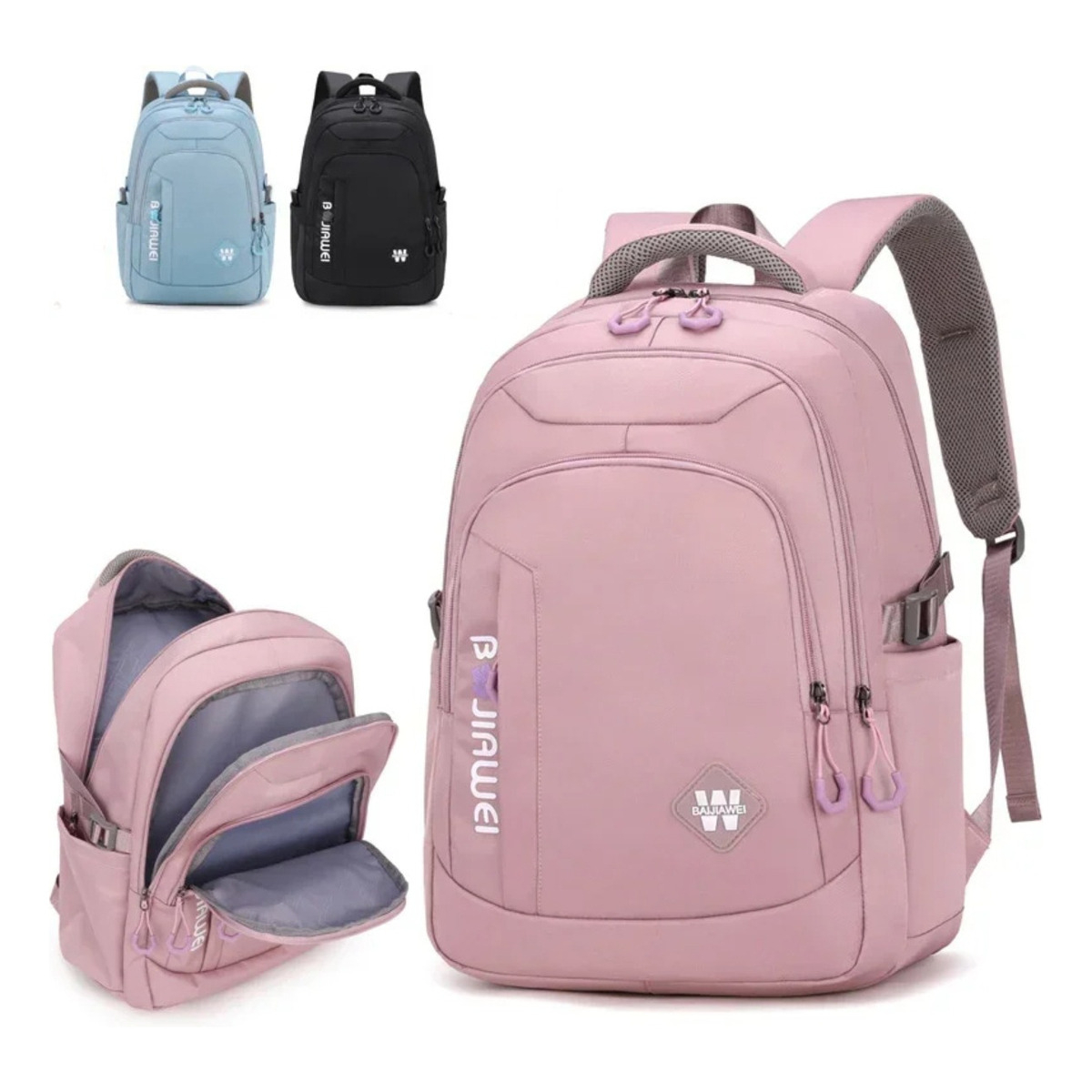 Mochila Escolar Urbana Varios Bolsillos Gran Capacidad - Imagen 9