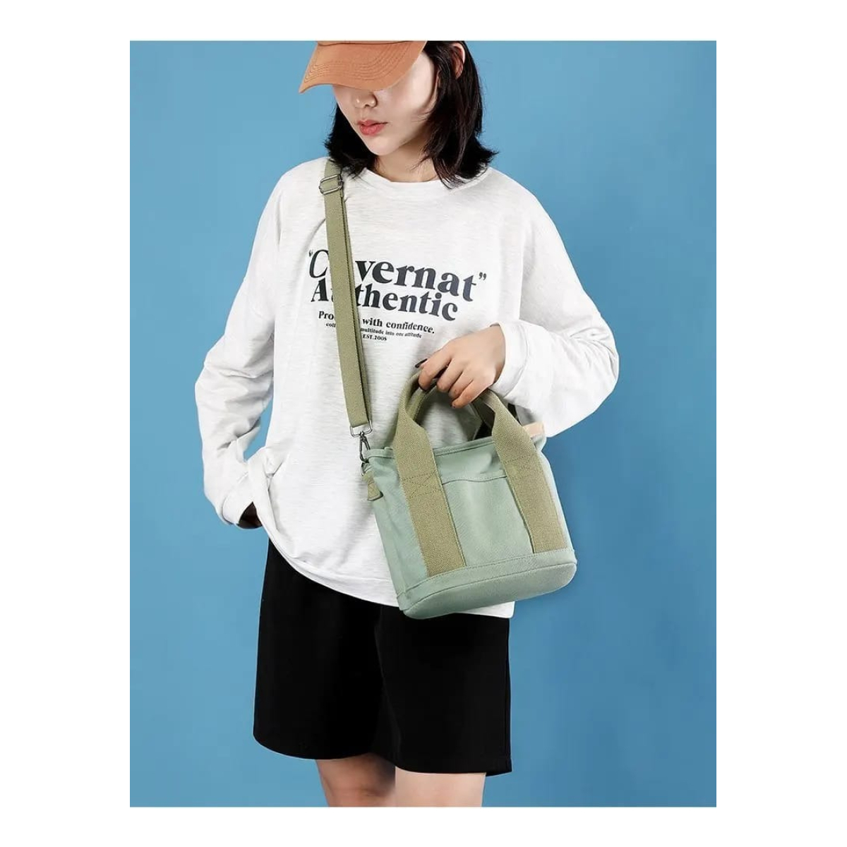 Bolso Tote Bag Cartera Pequeña Asas De Tela Gran Capacidad - Imagen 5