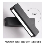 Lampara Rotable Moderna Iluminaria Moderna De Pared - Imagen 5