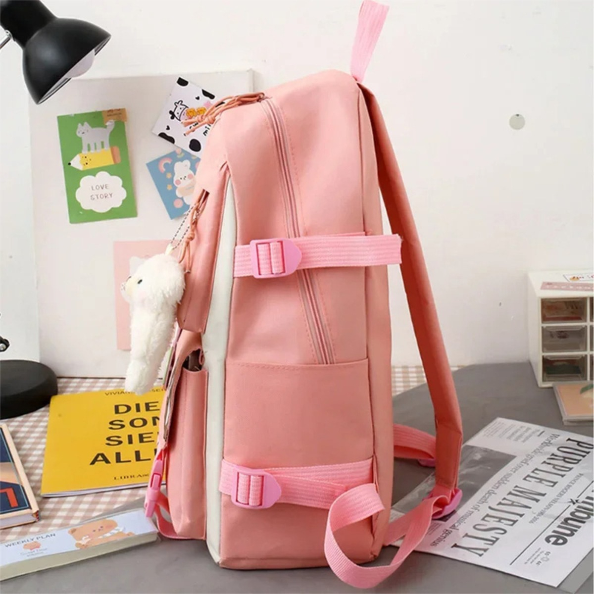 Set Mochila Y Bolso De 5 Piezas Escolar Niño Niña Infantil - Imagen 5