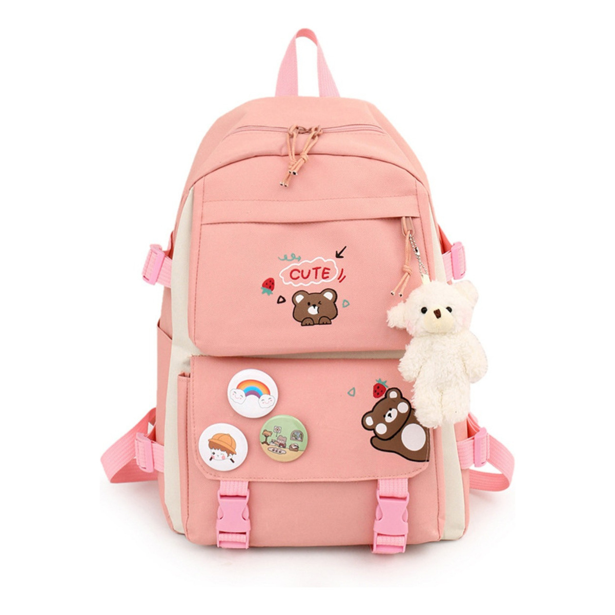 Set Mochila Y Bolso De 5 Piezas Escolar Niño Niña Infantil - Imagen 8