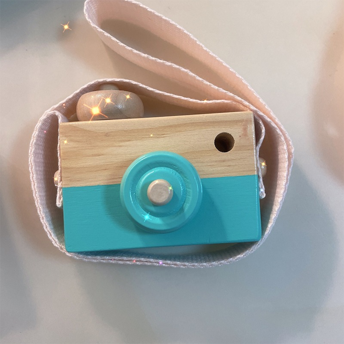 Juguete Infantil Camara De Fotos En Madera C/ Visor Y Correa - Imagen 8