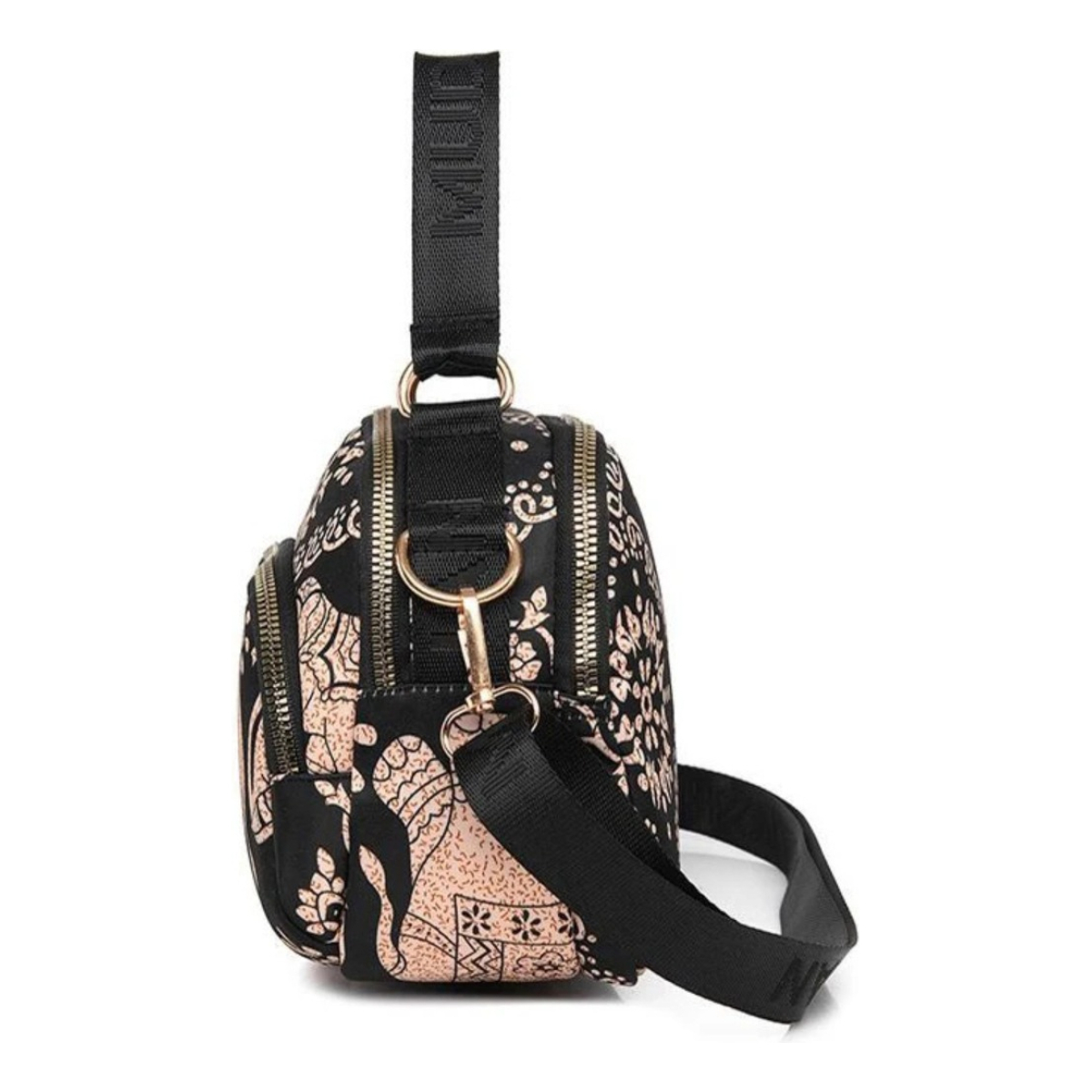 Bandolera Para Mujer Cartera Minimalista Vario Bolsillos - Imagen 4