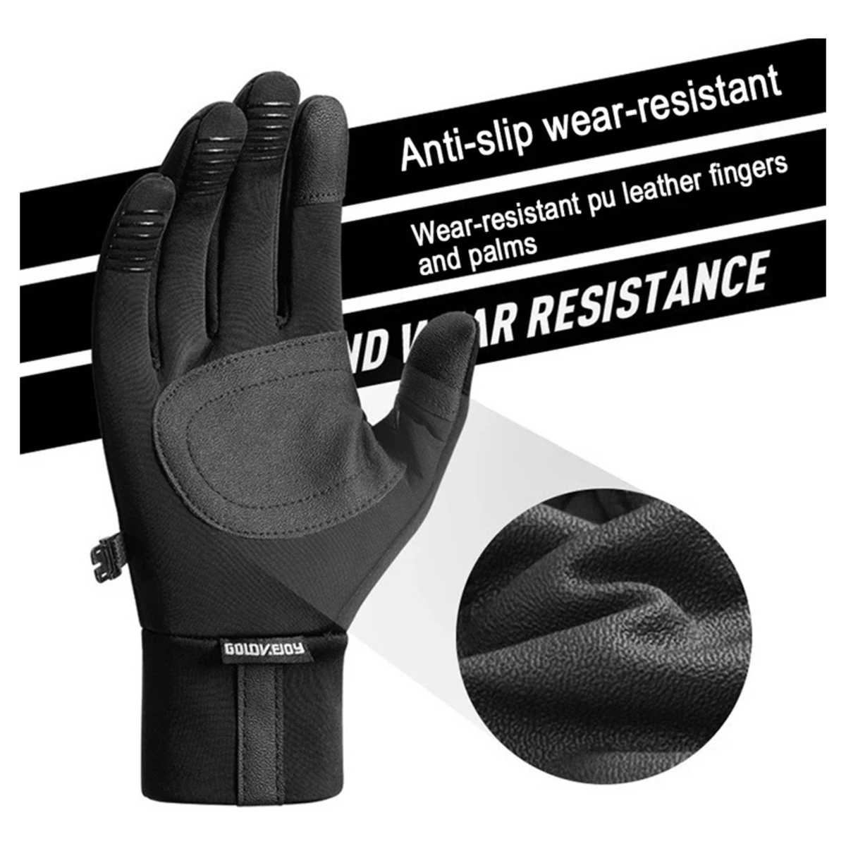 Guantes Reforzados Ideales Frio Invierno Neopreno Con Tactil - Imagen 17