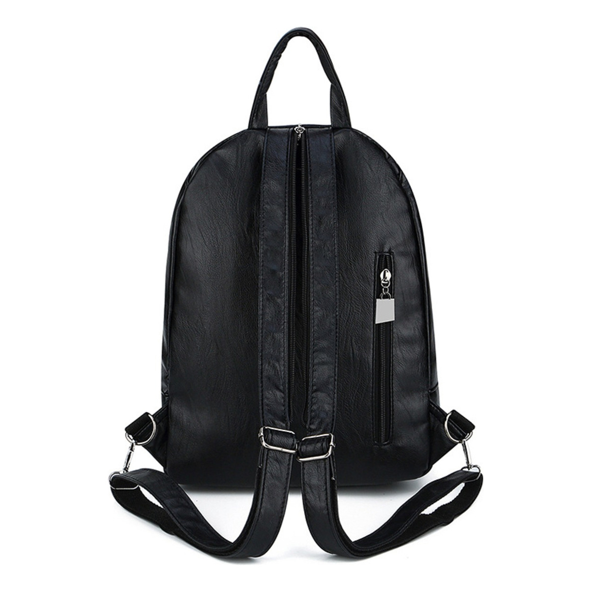 Mochila Cartera Urbana En Cuero Pu Sin Acceso Delantero - Imagen 3