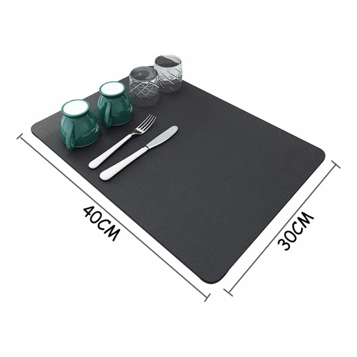 Alfombrilla Absorbente Seca Platos Vasos Cocina 30cm X 40cm - Imagen 7