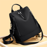 Mochila Doble Bolsillo Exterior Dama Cartera Gran Capacidad - Imagen 3