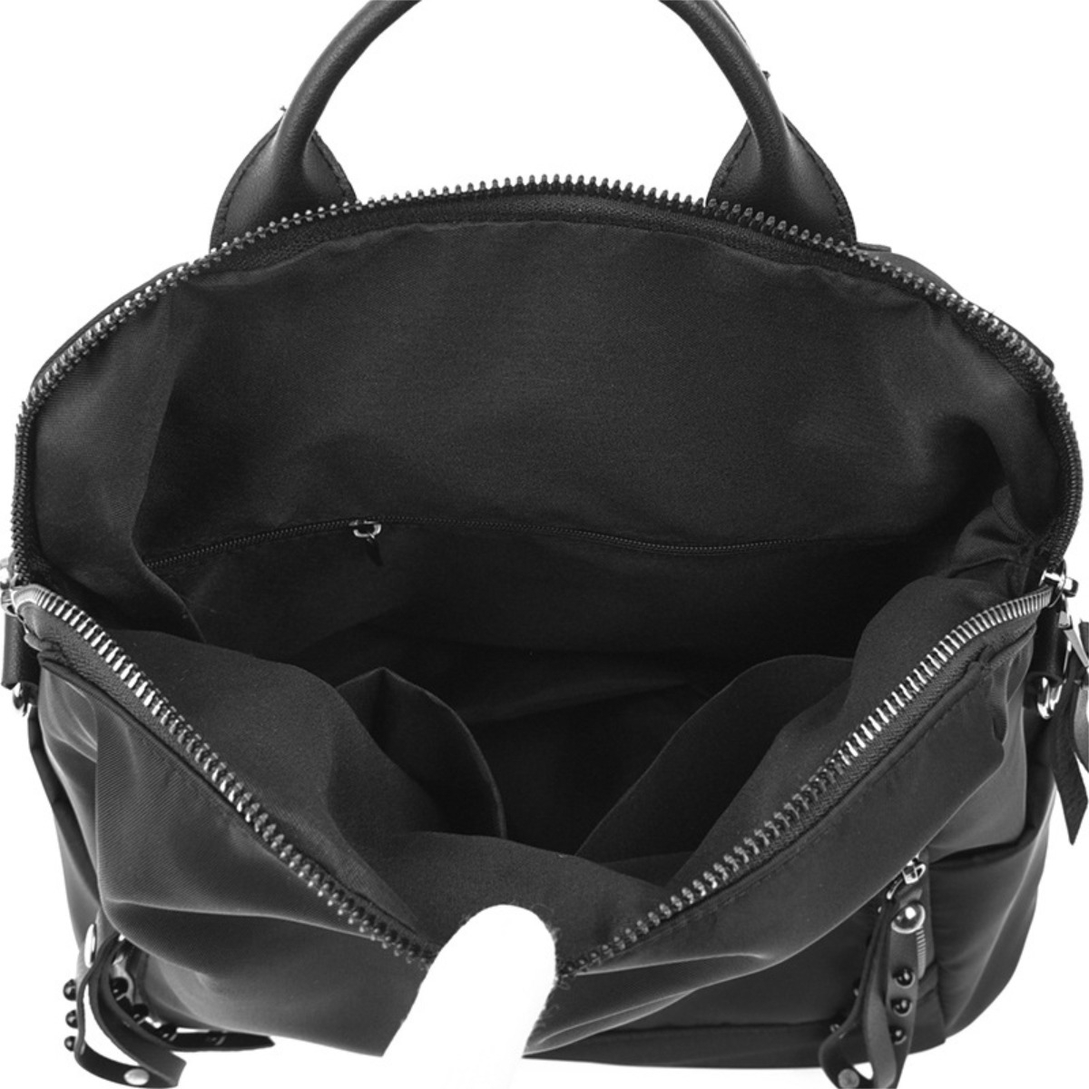 Mochila Doble Bolsillo Exterior Dama Cartera Gran Capacidad - Imagen 9