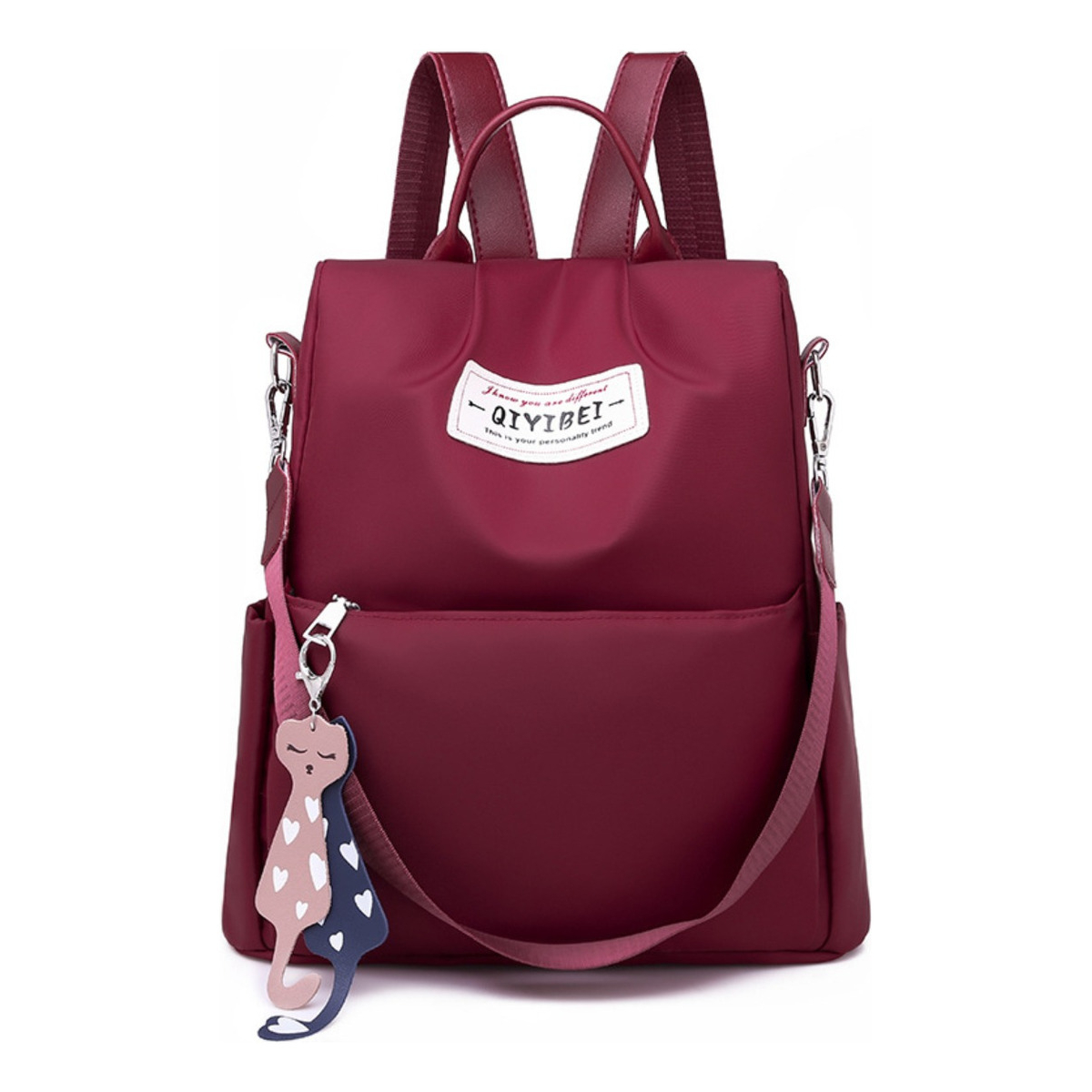 Mochila Bolso Urbana Para Mujer Diseño Liso Antirrobo - Imagen 1