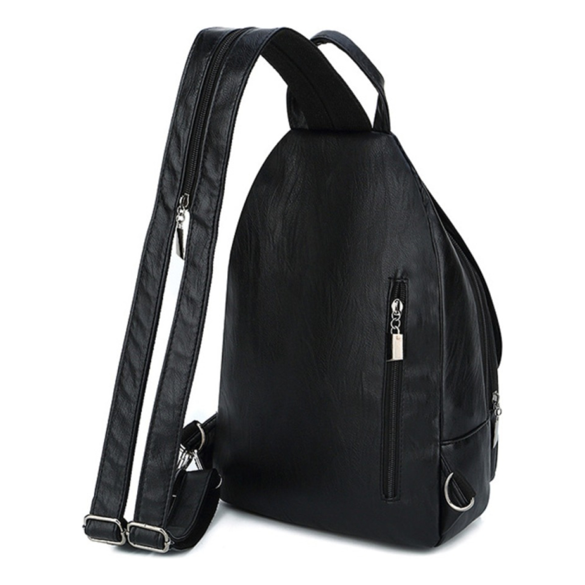 Mochila Cartera Urbana En Cuero Pu Sin Acceso Delantero - Imagen 11