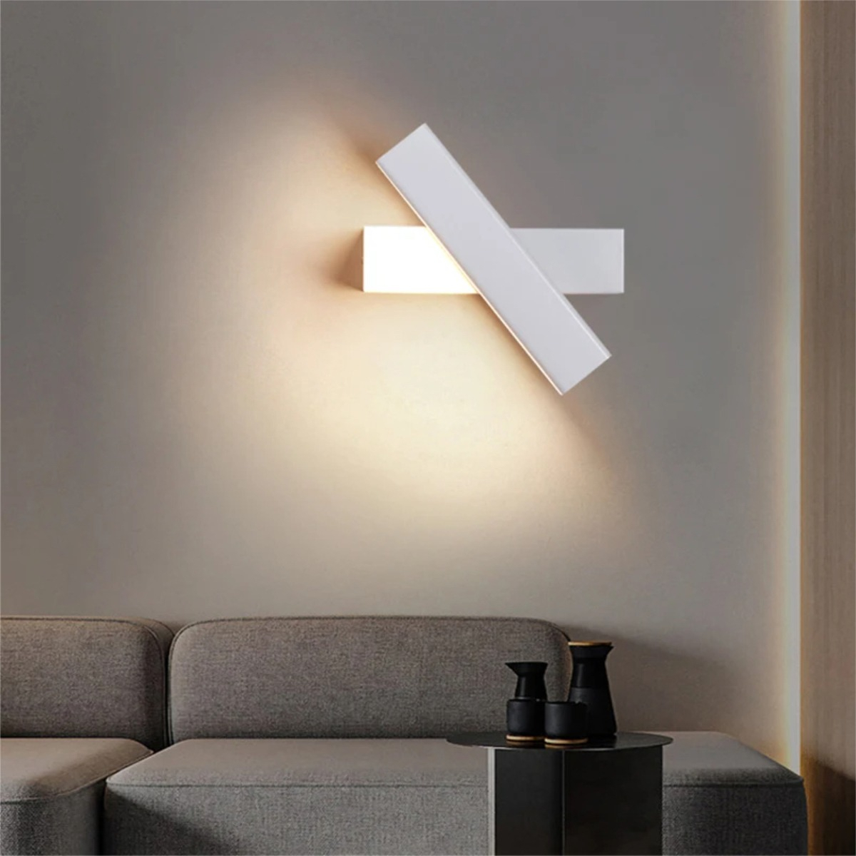 Lampara Rotable Moderna Iluminaria Moderna De Pared - Imagen 2