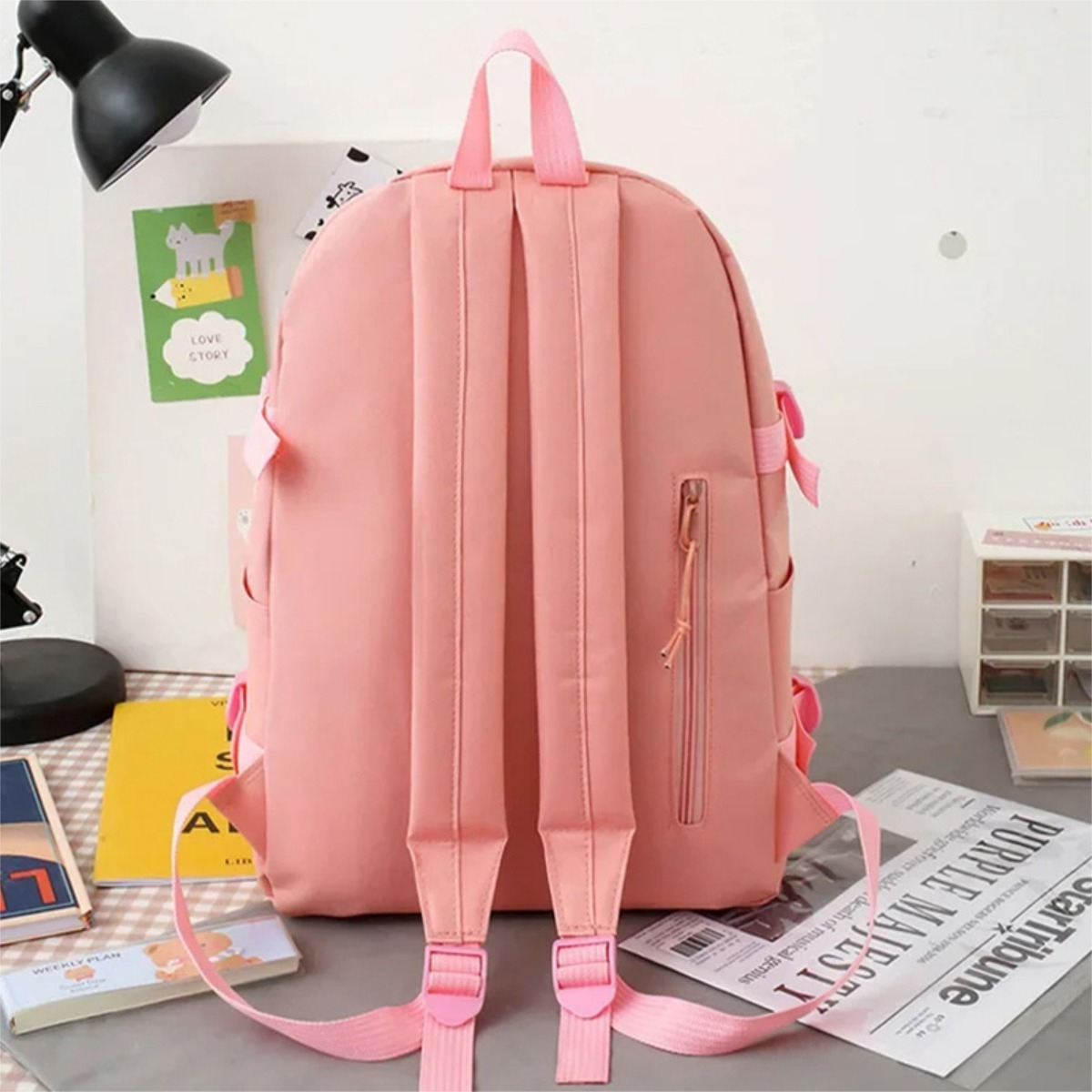 Set Mochila Y Bolso De 5 Piezas Escolar Niño Niña Infantil - Imagen 10