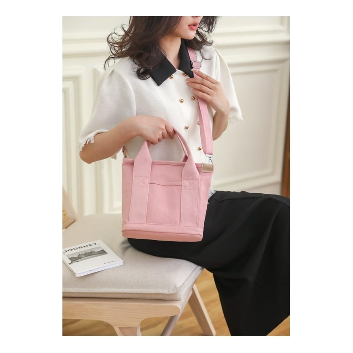 Bolso Tote Bag Cartera Pequeña Asas De Tela Gran Capacidad - Imagen 14