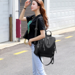 Mochila Doble Bolsillo Exterior Dama Cartera Gran Capacidad - Imagen 14