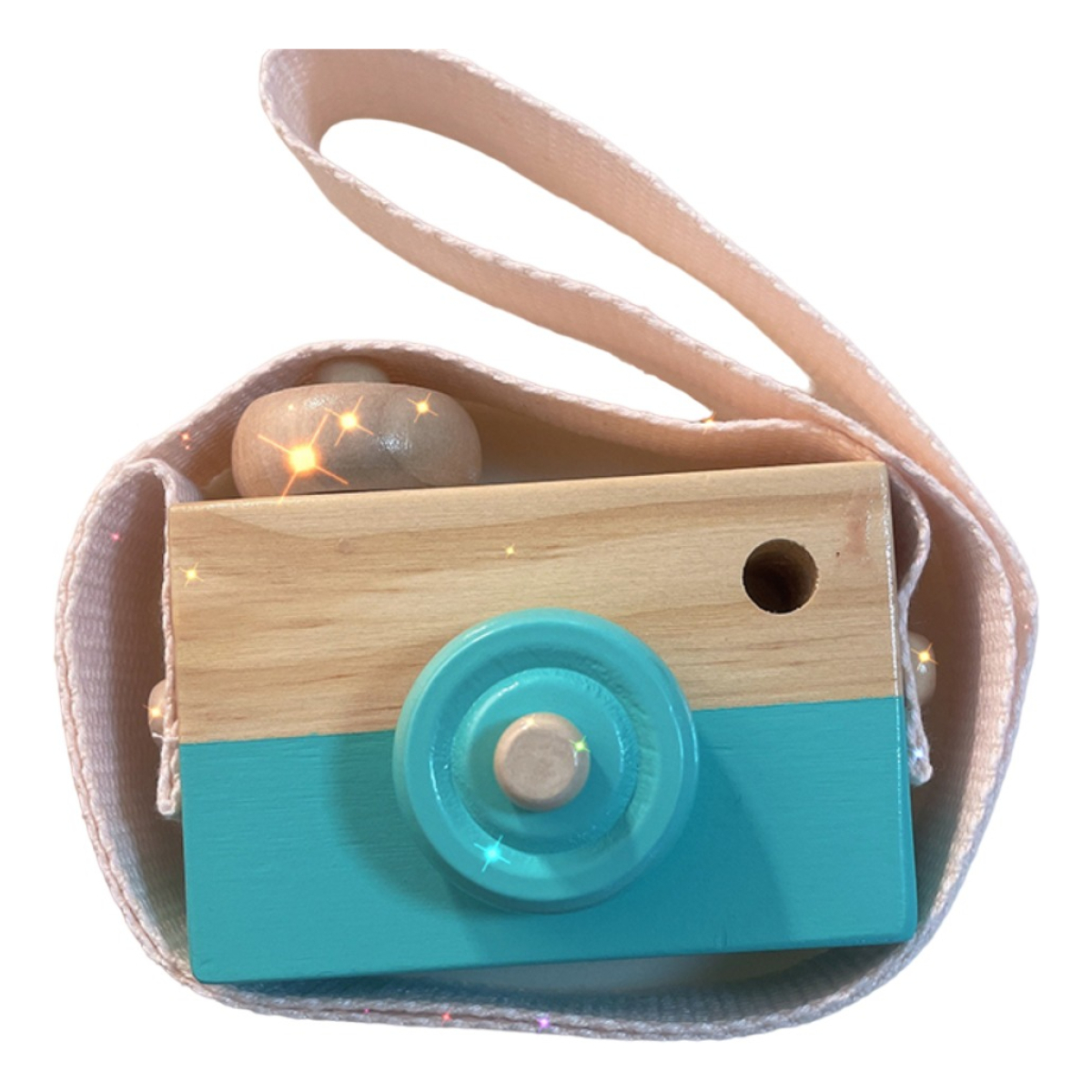 Juguete Infantil Camara De Fotos En Madera C/ Visor Y Correa - Imagen 7