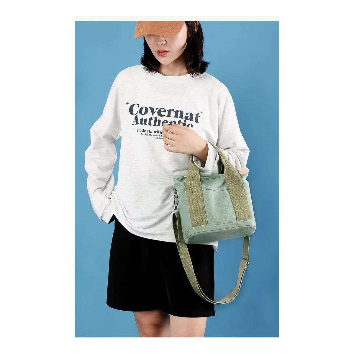 Bolso Tote Bag Cartera Pequeña Asas De Tela Gran Capacidad - Imagen 6