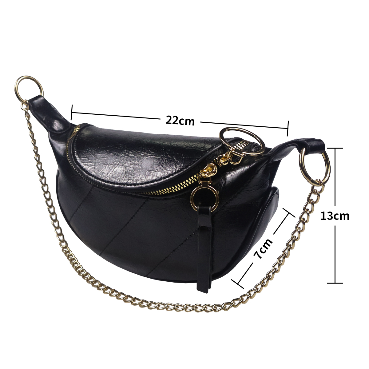 Riñonera Bandolera Con Cadenas - Imagen 2