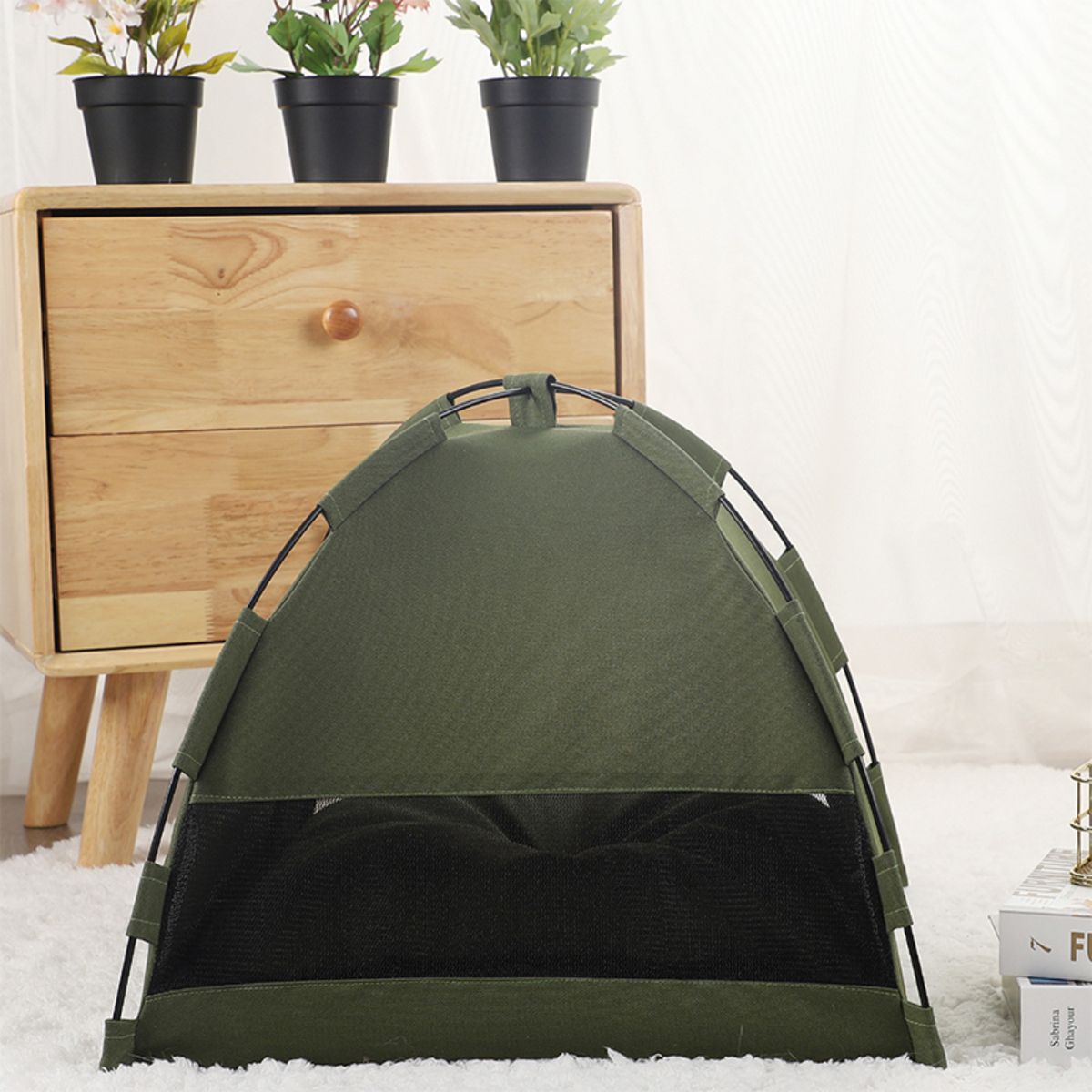 Carpa Para Gatos Acolchada 50x50x45 - Imagen 9