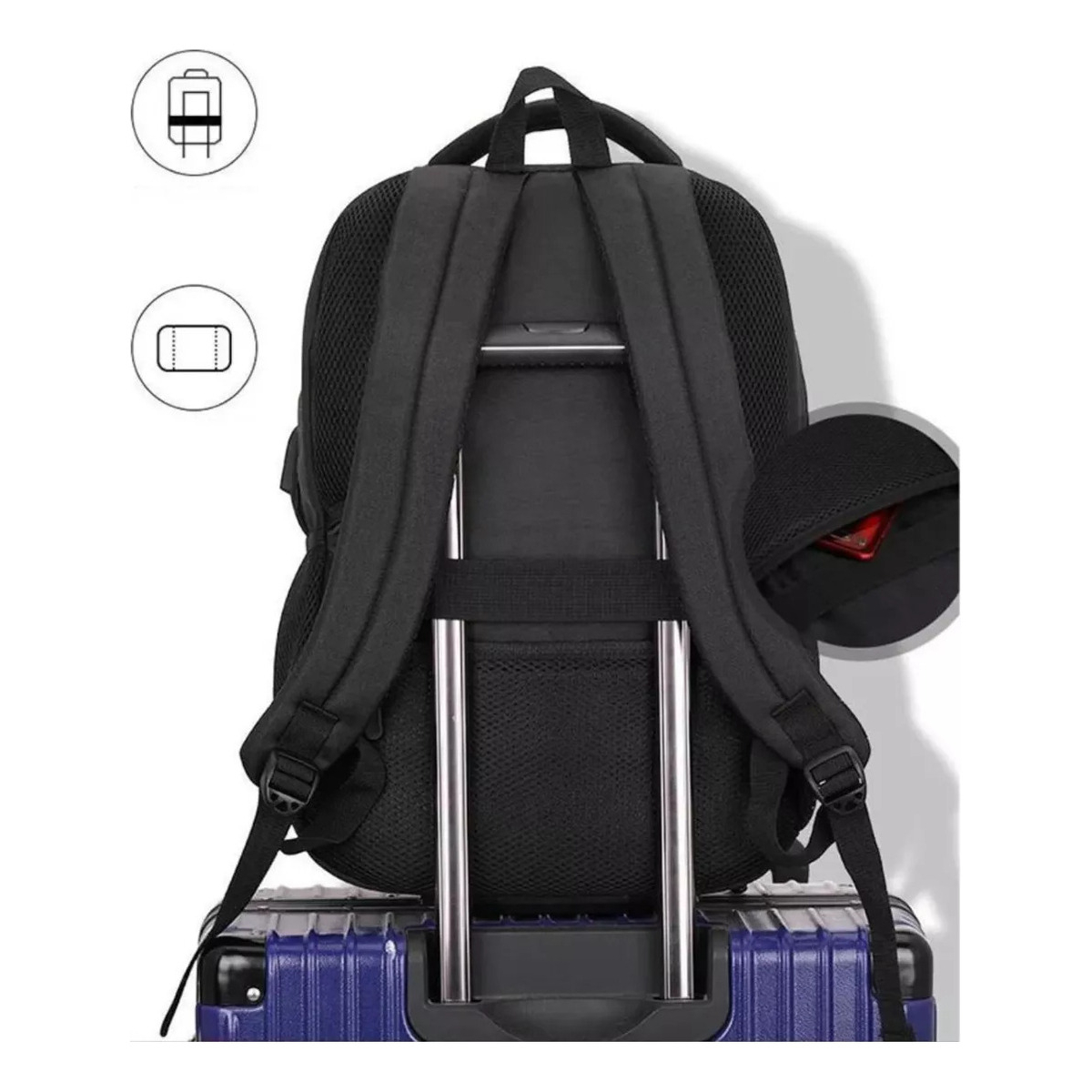 Mochila Urbana Impermeable Para Estudiante Viaje Y Notebook - Imagen 10