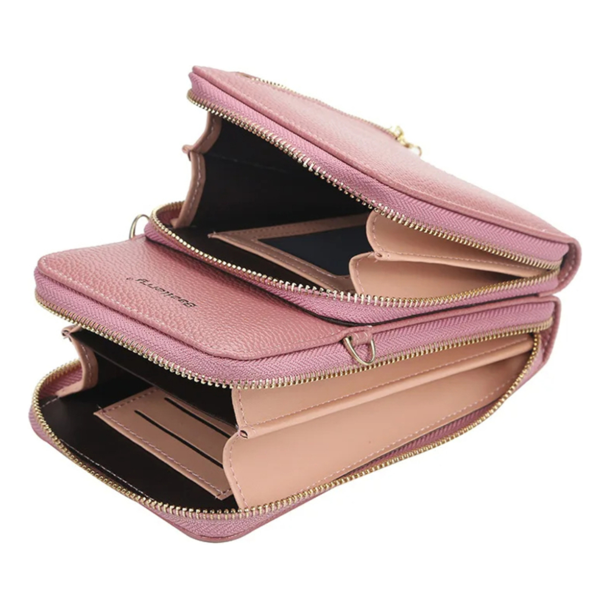 Cartera Portacelular Estilo Bandolera Dama En Cuero Pu - Imagen 2