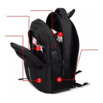 Mochila Urbana Impermeable Para Estudiante Viaje Y Notebook - Imagen 5