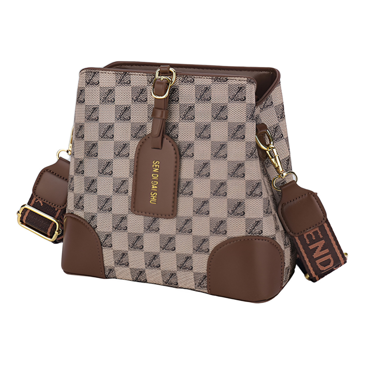 Cartera Bolso Para Dama Con Diseño En Cuero Pu - Imagen 1