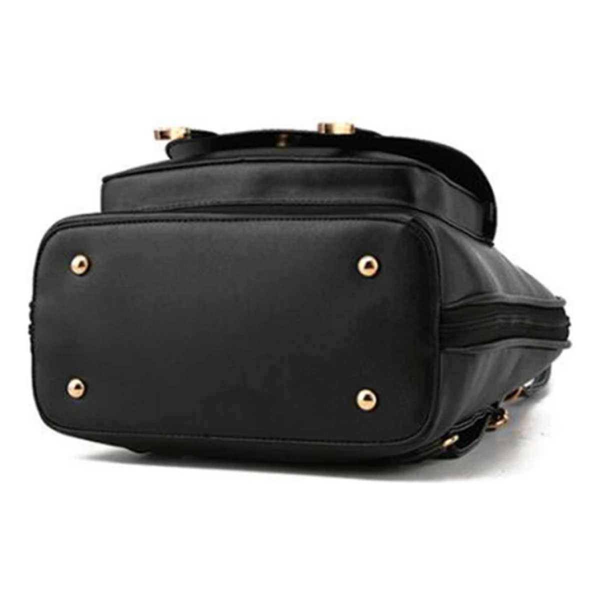 Cartera Mochila Urbana Con Peluche Dama De Cuerina - Imagen 5