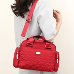 Bolso Cartera Capitoneado Con Bolsillos Y Varios Cierres - Imagen 8