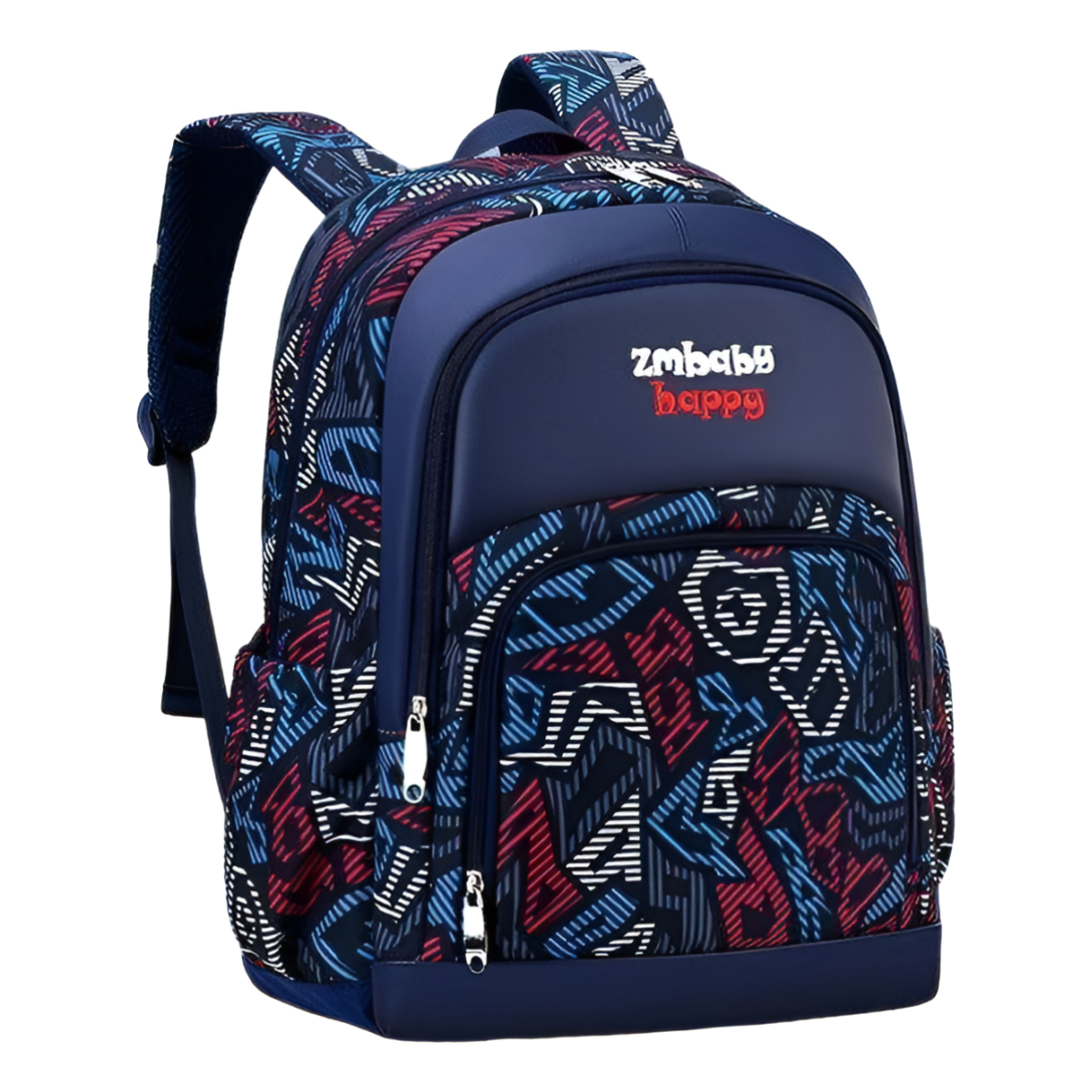 Mochila Escolar Para Niños Varios Bolsillos Gran Capacidad - Imagen 1