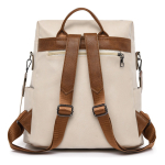 Mochila Urbana En Cuero Pu Estilo Hobo Varios Bolsillos - Imagen 10