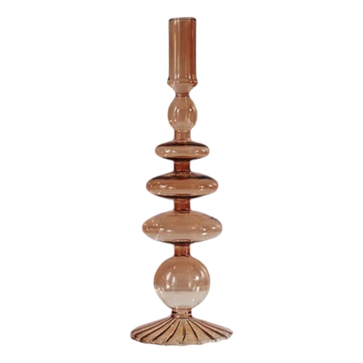 Candelabro Portavela De Cristal Alto Decoración - Imagen 25