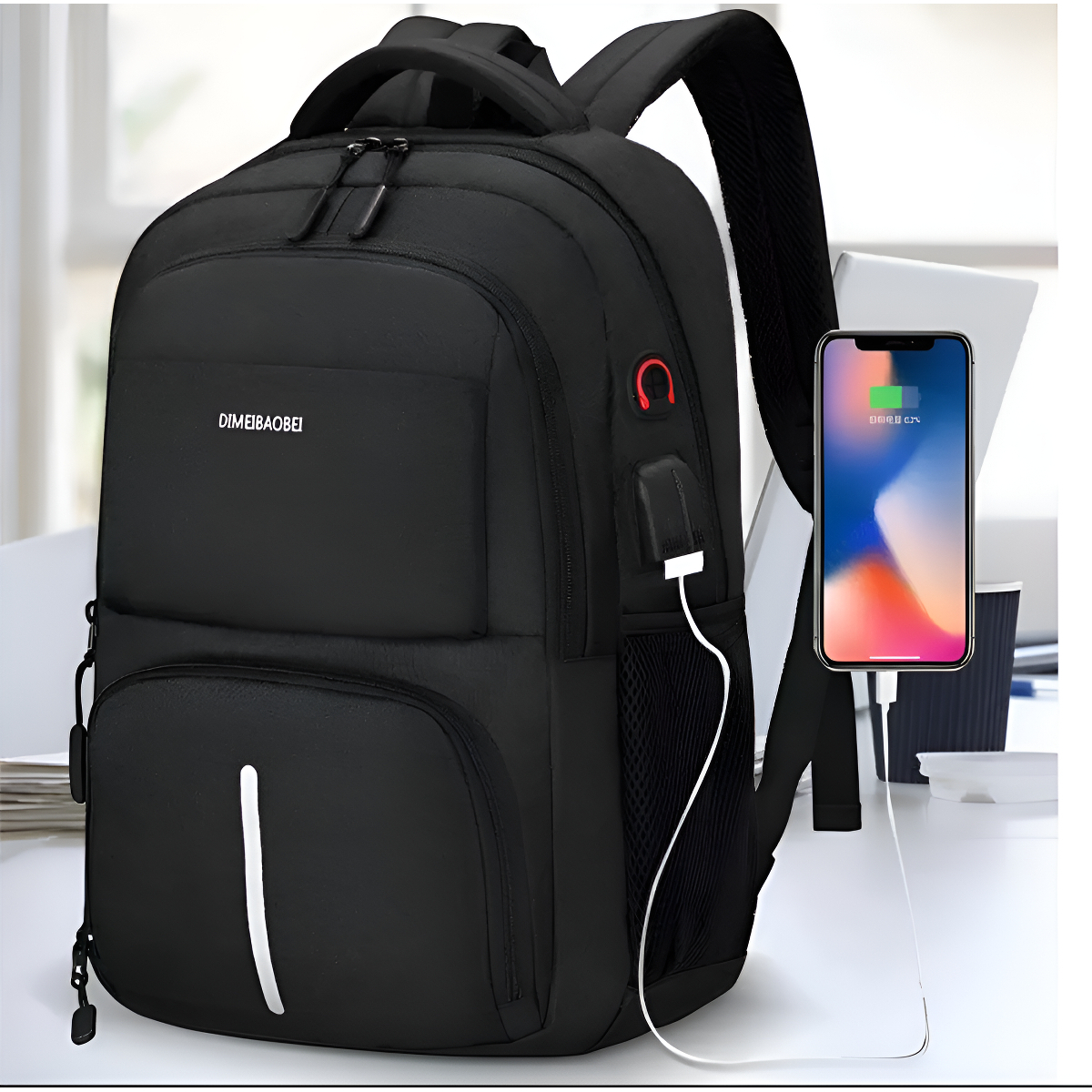 Mochila Urbana Impermeable Para Estudiante Viaje Y Notebook - Imagen 8