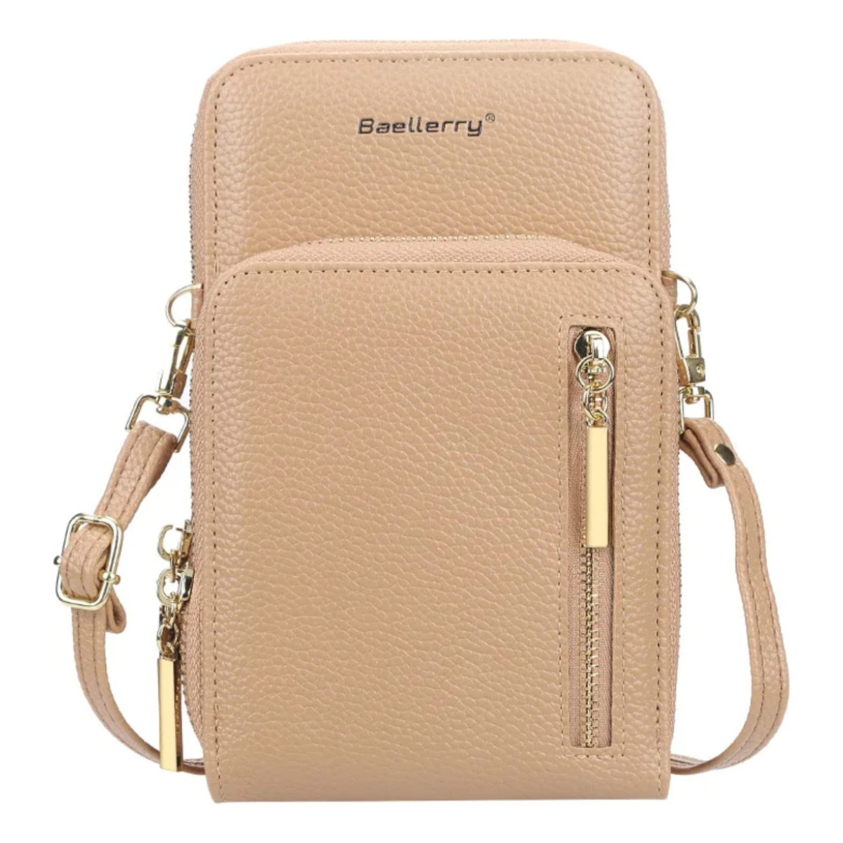 Cartera Portacelular Estilo Bandolera Dama En Cuero Pu - Imagen 1