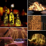Guirnalda Guía 100 Mini Luces Led Luciérnagas Solar Navidad - Imagen 2