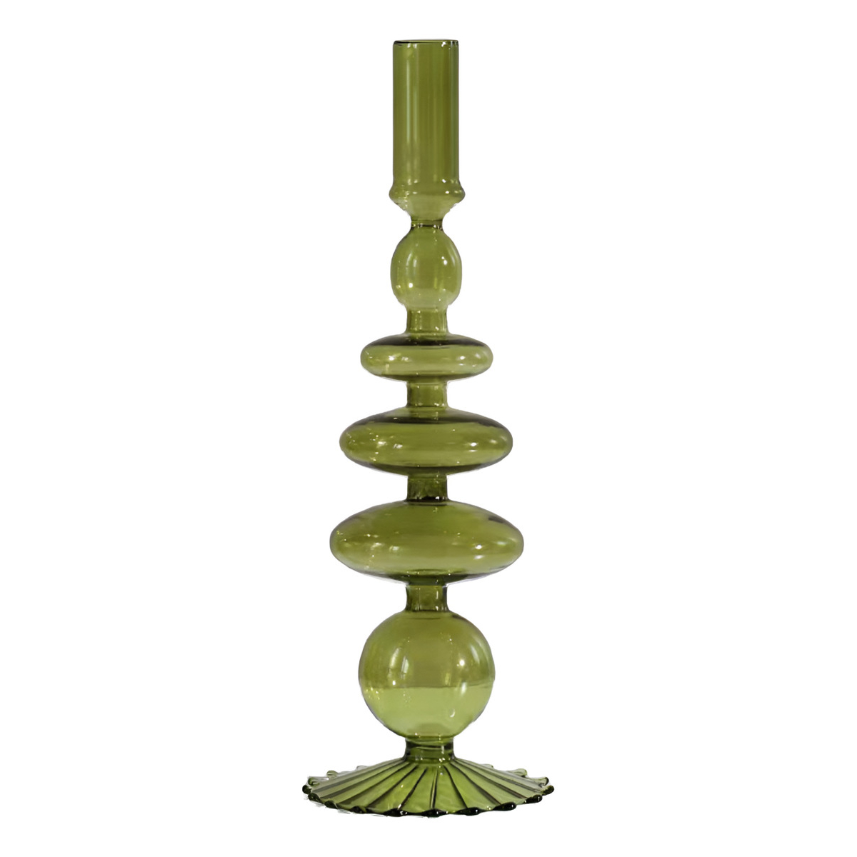Candelabro Portavela De Cristal Alto Decoración - Imagen 13