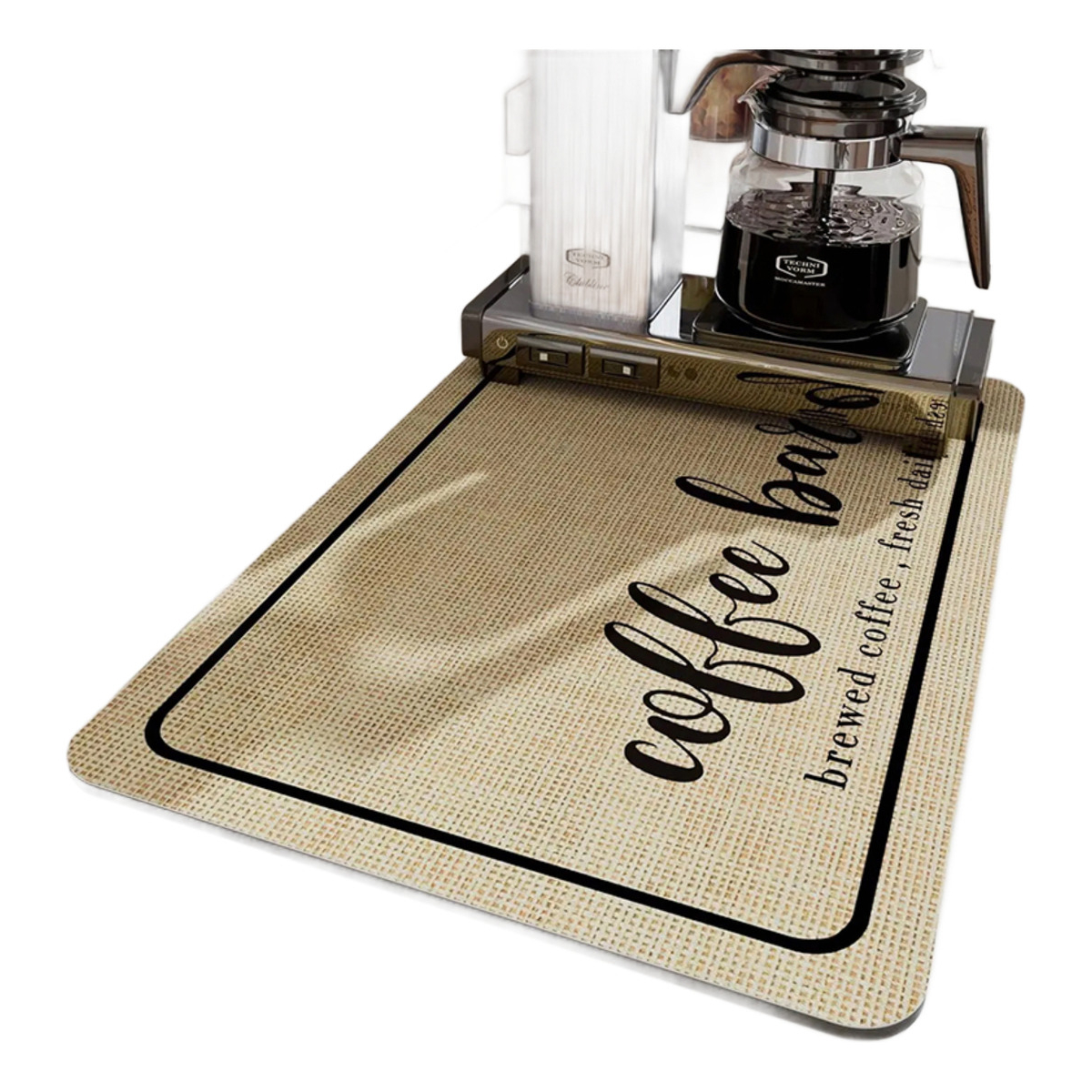 Alfombrilla Absorbente Seca Platos Vasos Diseño 30cm X 40cm - Imagen 1