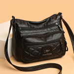 Cartera Bolso Capitoneado Mujer En Cuero Pu Varios Bolsillos - Imagen 3