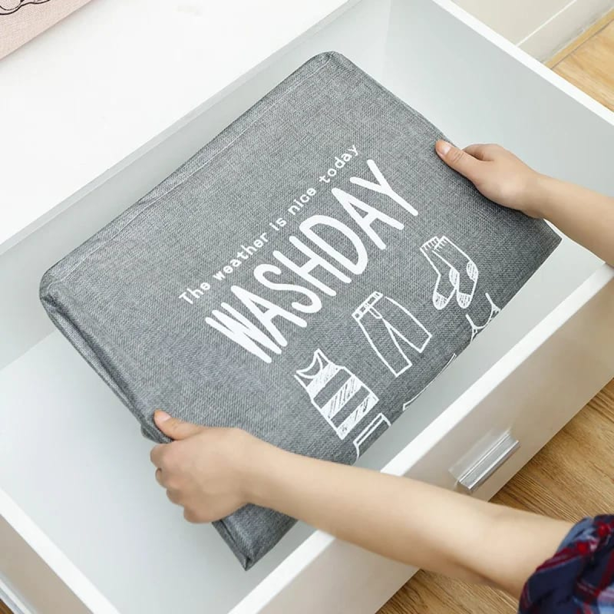 Organizador Para Ropa Sucia Cesto Almacenamiento - Imagen 3