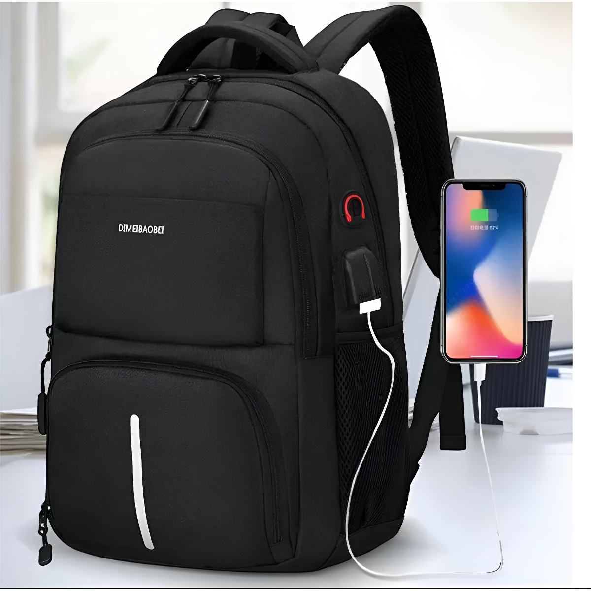 Mochila Urbana Impermeable Para Estudiante Viaje Y Notebook - Imagen 2