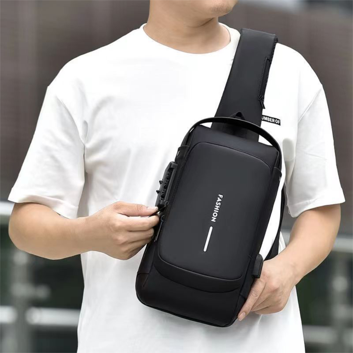 Mochila De Hombro Urbana Minimalista Neopreno Pequeña - Imagen 6