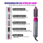 Set Moldeador De Pelo Alisado Rizado Secado Volumen 5 En 1 - Imagen 3