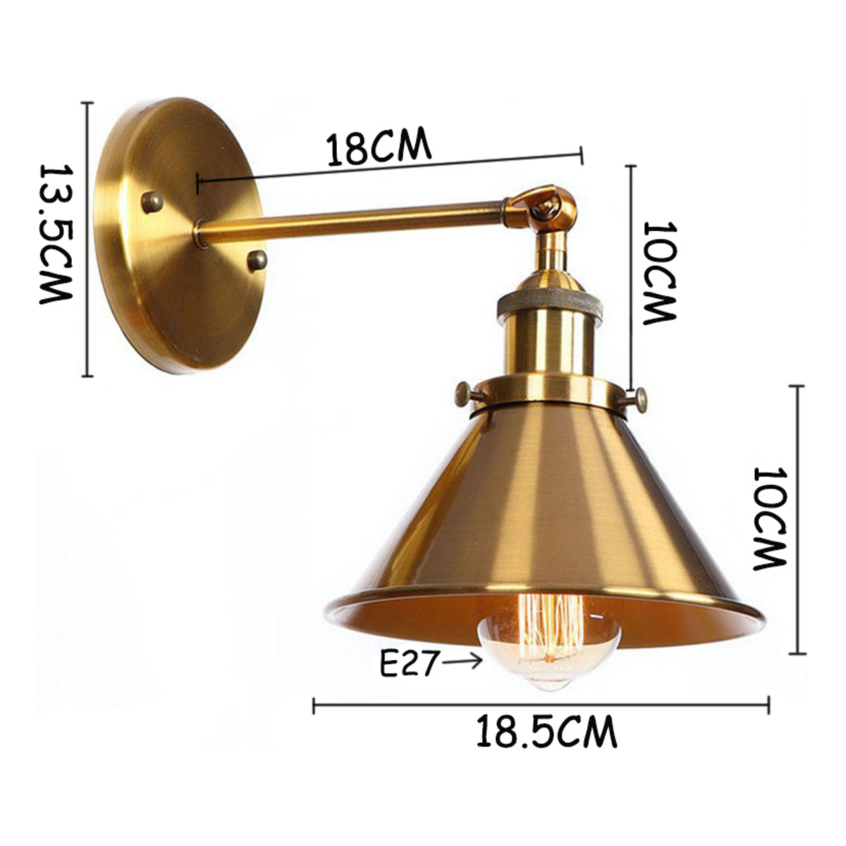 Aplique De Pared Vintage Industrial Lampara Spot Iluminarás - Imagen 4
