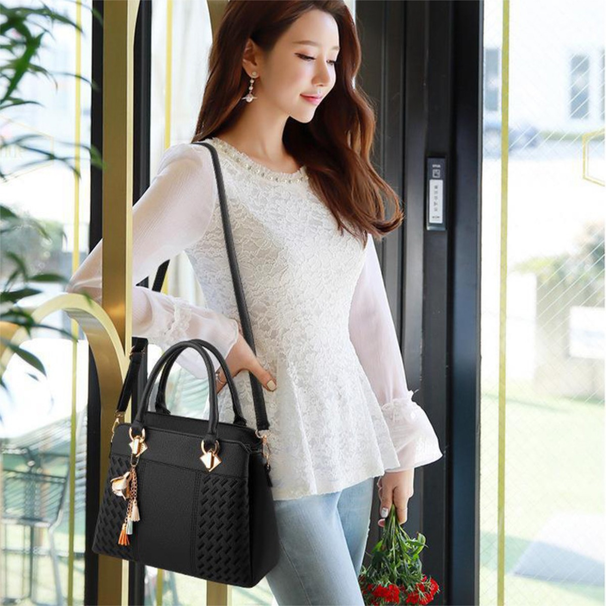 Cartera Moderna Para Dama Trenzada - Imagen 7