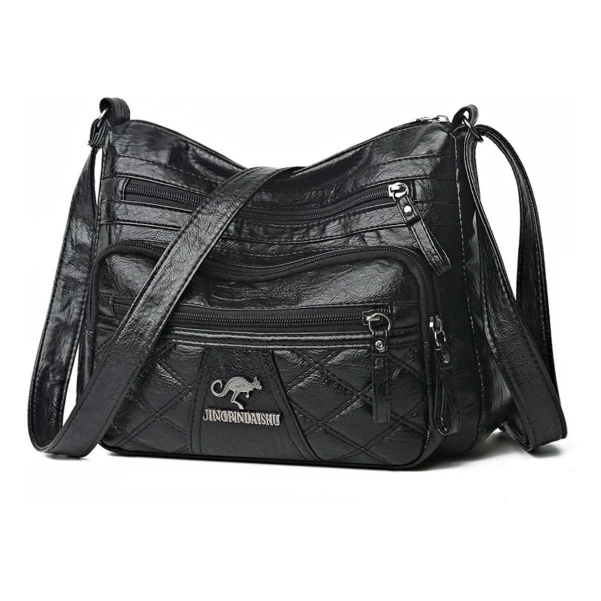 Cartera Bolso Capitoneado Mujer En Cuero Pu Varios Bolsillos - Imagen 6