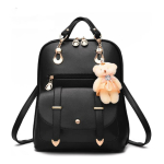 Cartera Mochila Urbana Con Peluche Dama De Cuerina - Imagen 8