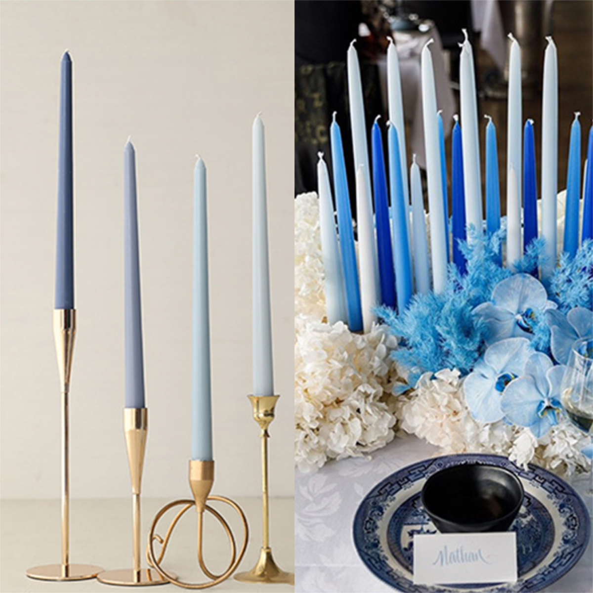 Pack X 4 Velas de Parafina Decoración Degradé - Imagen 2