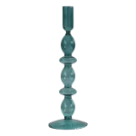 Candelabro Portavela De Cristal Alto Decoración