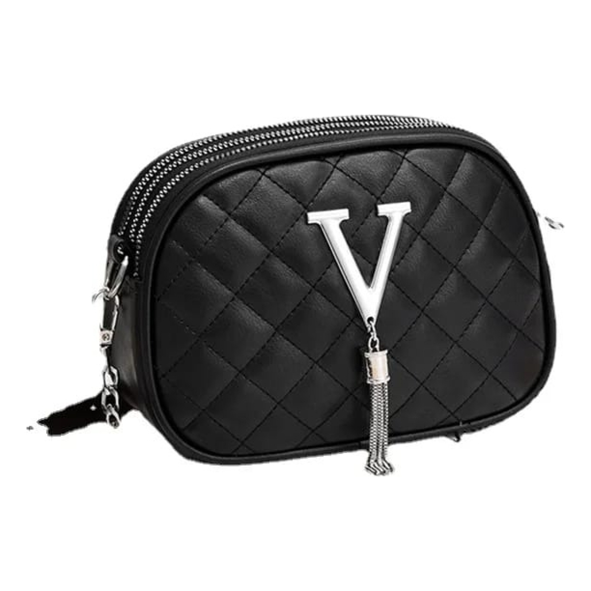 Bandolera Cartera Capitoneada Con Cadena V - Imagen 5